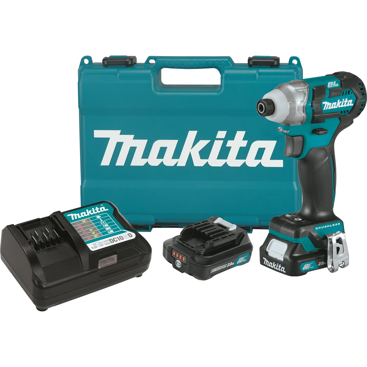 12V max CXT® Lithium‑Ion Brushless Cordless Impact Driver Kit (2.0Ah)