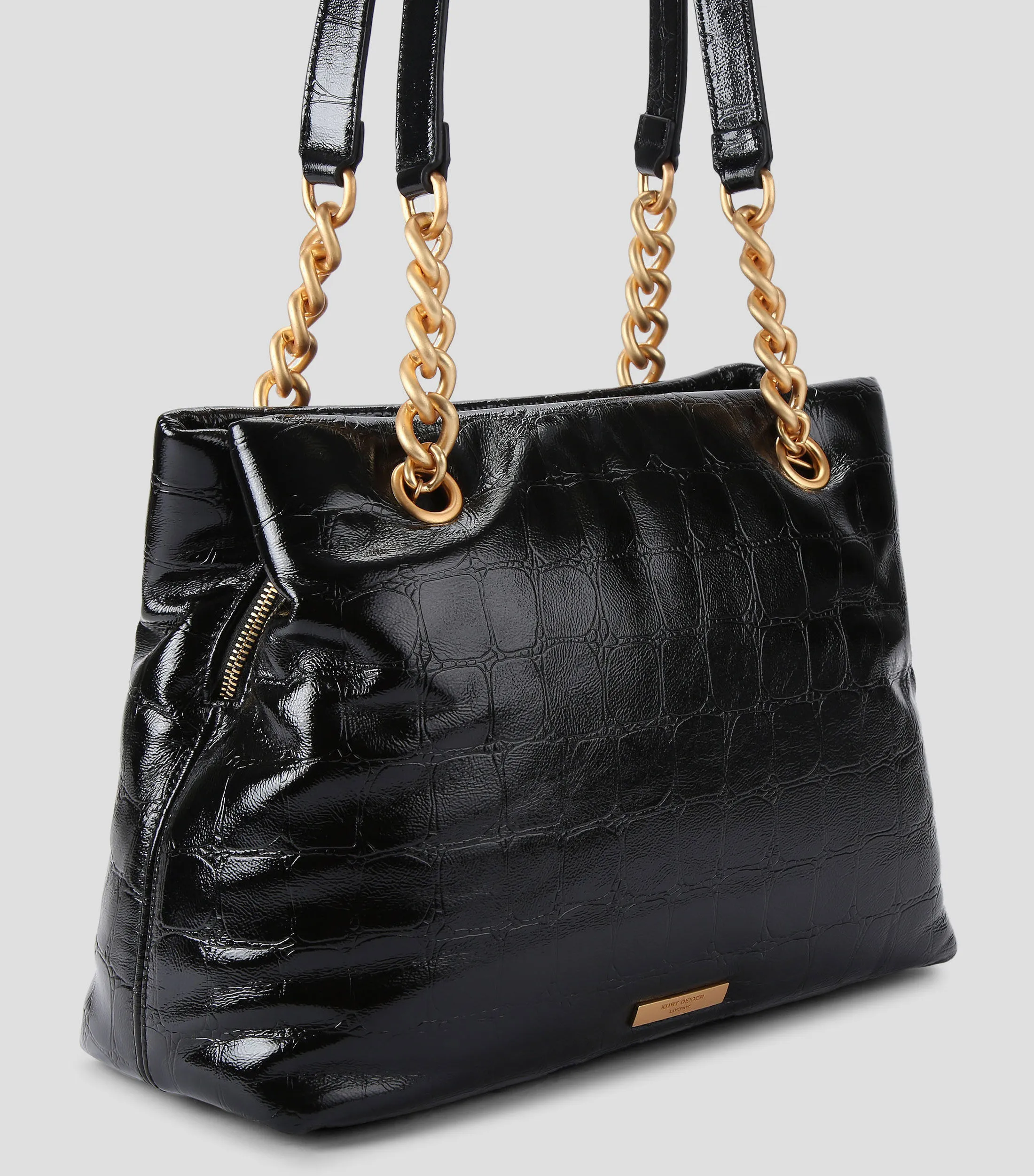 9355_Kurt Geiger Bolsa Tote en piel vacuna Kensington con águila Mujer