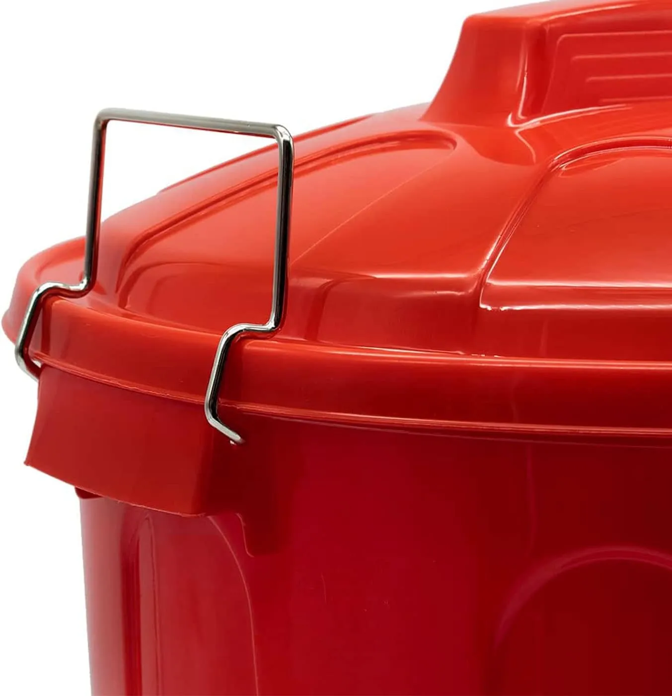 ACAN TRADINEUR  CUBO DE BASURA CON ASAS METáLICAS  PLáSTICO  CONTENEDOR DE RESIDUOS  PAPELERA CON TAPA  RECICLAJE  INDUSTRIAL  