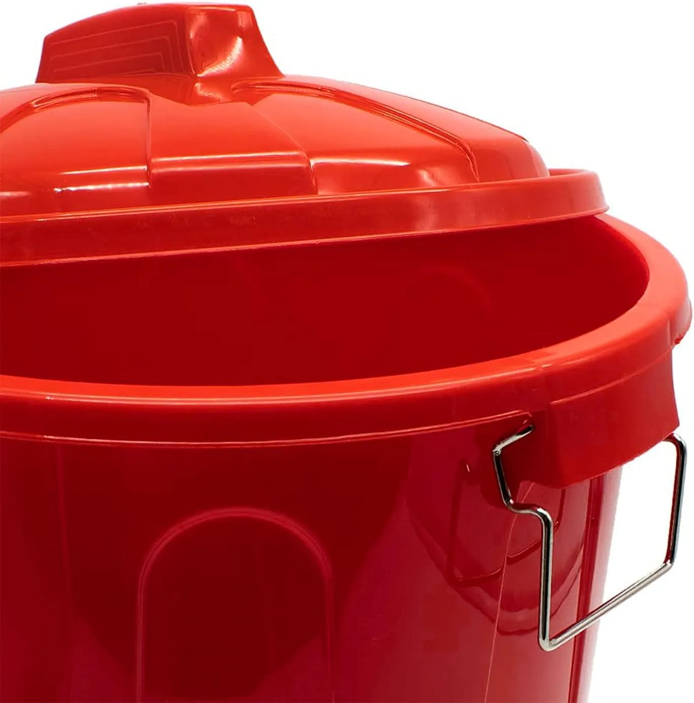 ACAN TRADINEUR  CUBO DE BASURA CON ASAS METáLICAS  PLáSTICO  CONTENEDOR DE RESIDUOS  PAPELERA CON TAPA  RECICLAJE  INDUSTRIAL  