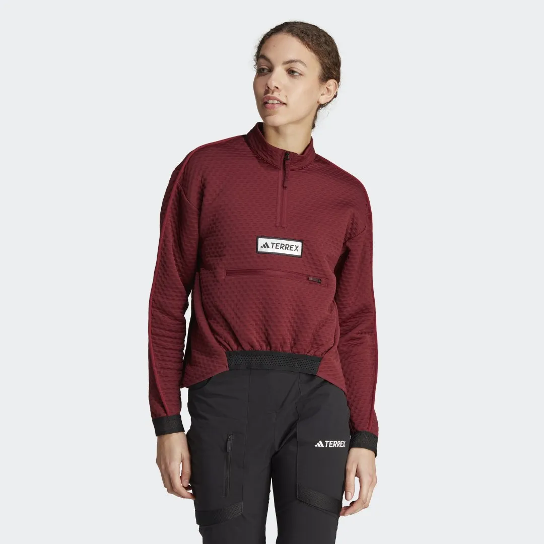 ADIDAS ORIGINALS TERREX UTILITAS HALFZIP FLEECE JACKET