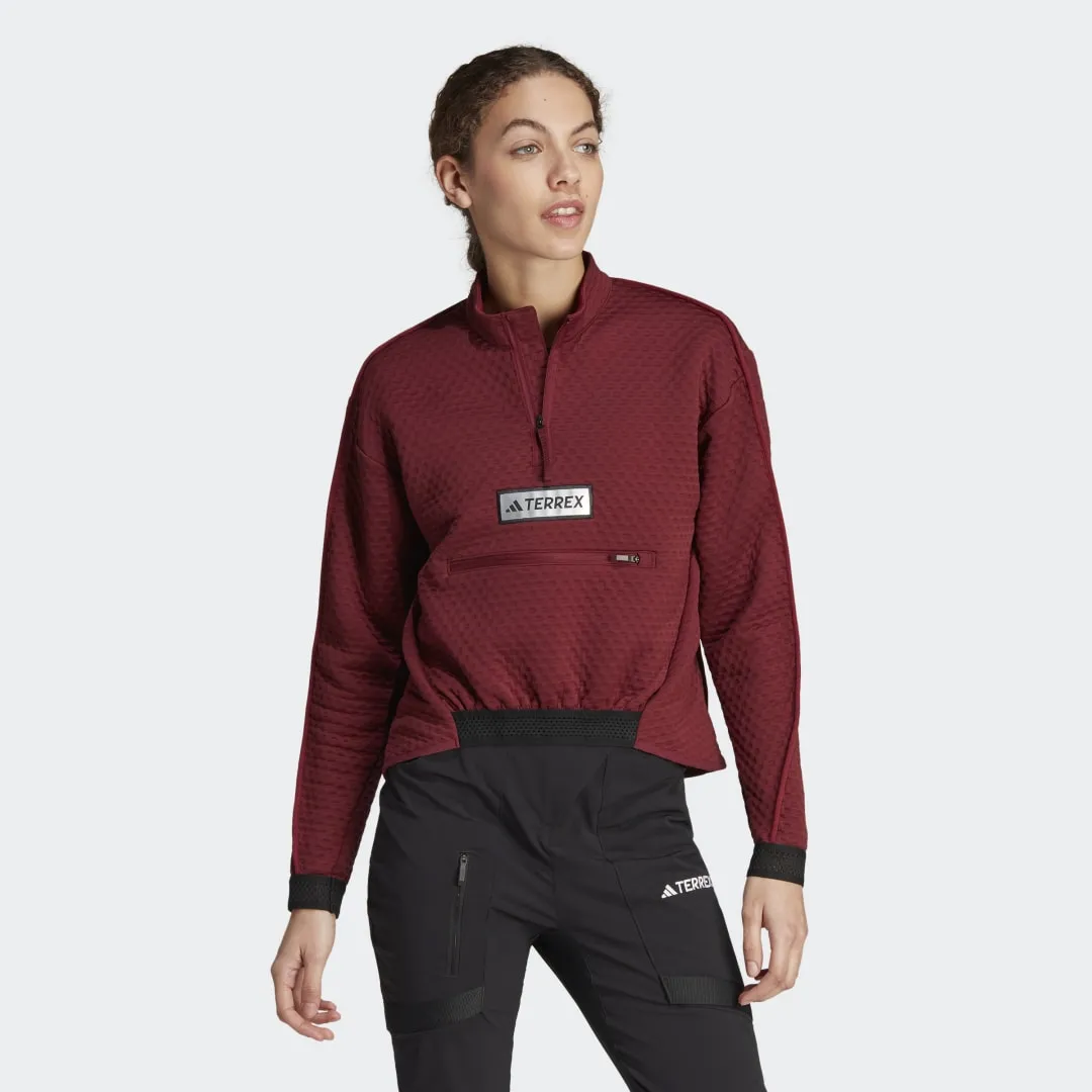 ADIDAS ORIGINALS TERREX UTILITAS HALFZIP FLEECE JACKET