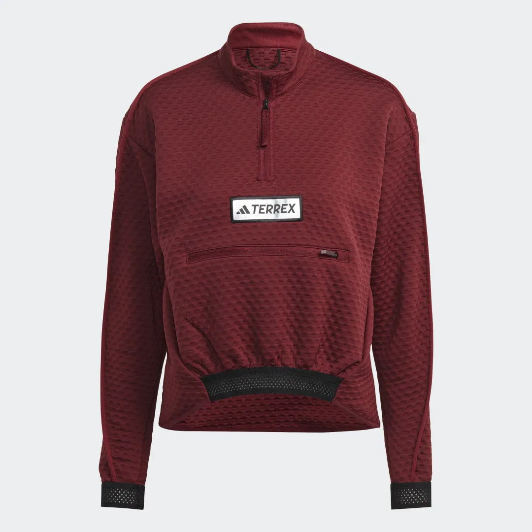 ADIDAS ORIGINALS TERREX UTILITAS HALFZIP FLEECE JACKET