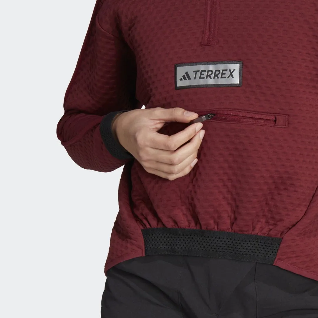 ADIDAS ORIGINALS TERREX UTILITAS HALFZIP FLEECE JACKET