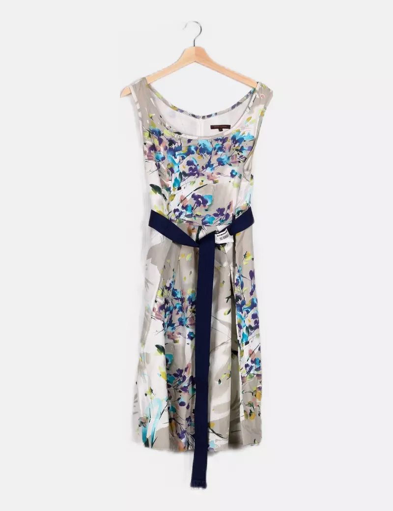 Adolfo Dominguez Vestido multicolor estampado floral