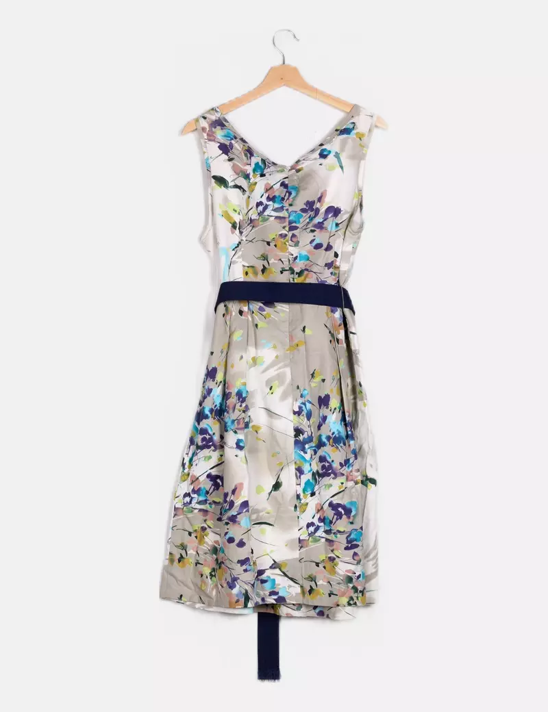 Adolfo Dominguez Vestido multicolor estampado floral