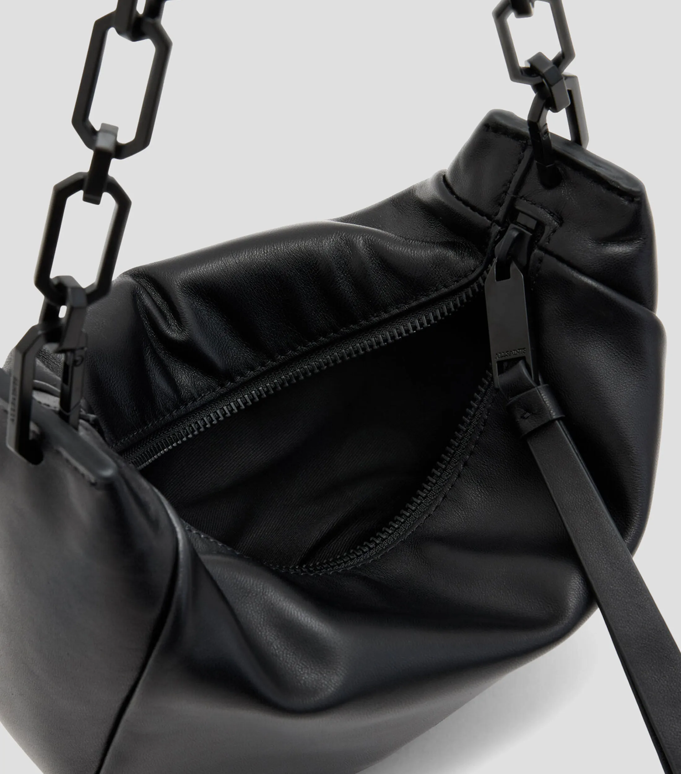 AllSaints Bolso Hobo liso en piel Mujer