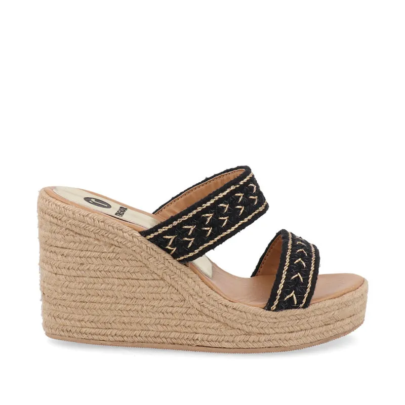 Alpargata Casual Trender color Negro para Mujer