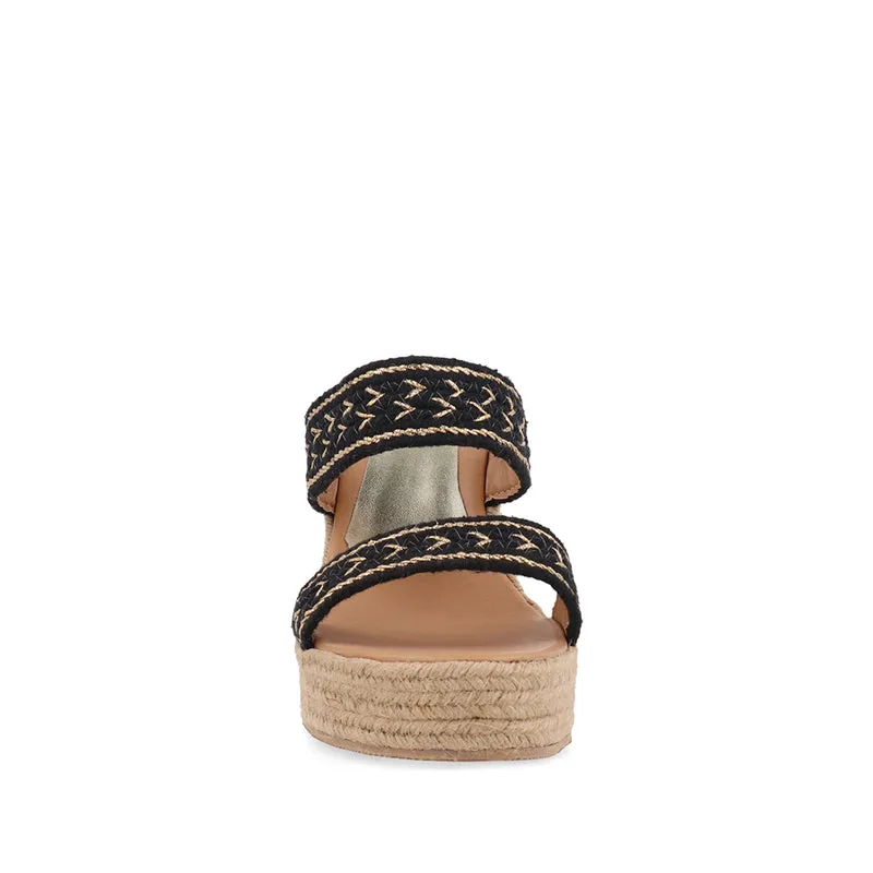 Alpargata Casual Trender color Negro para Mujer