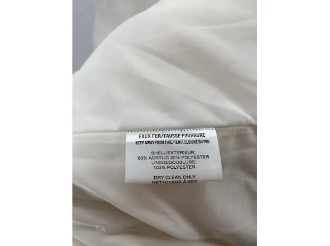 Autre Marque APPARIS Abrigos T.Piel sintética internacional M Blanco 