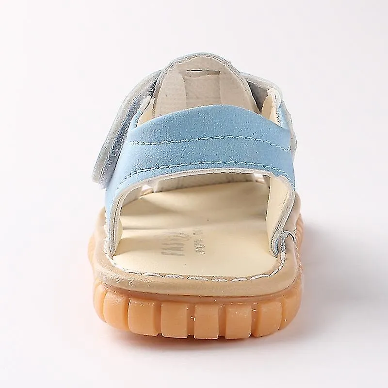 Baby Boy Girl Summer Infant Squeaky Sandalias Premium Suela de goma Zapatos cerrados Antideslizantes Niño Primeros caminantes