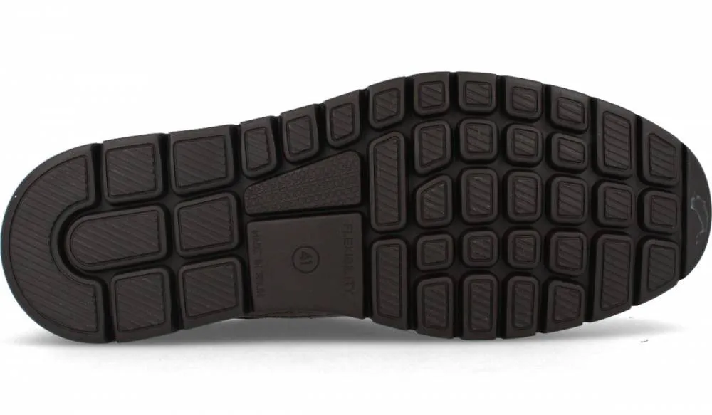 BAERCHI  ZAPATO HOMBRE FLEXIBLE VELCRO TABACO