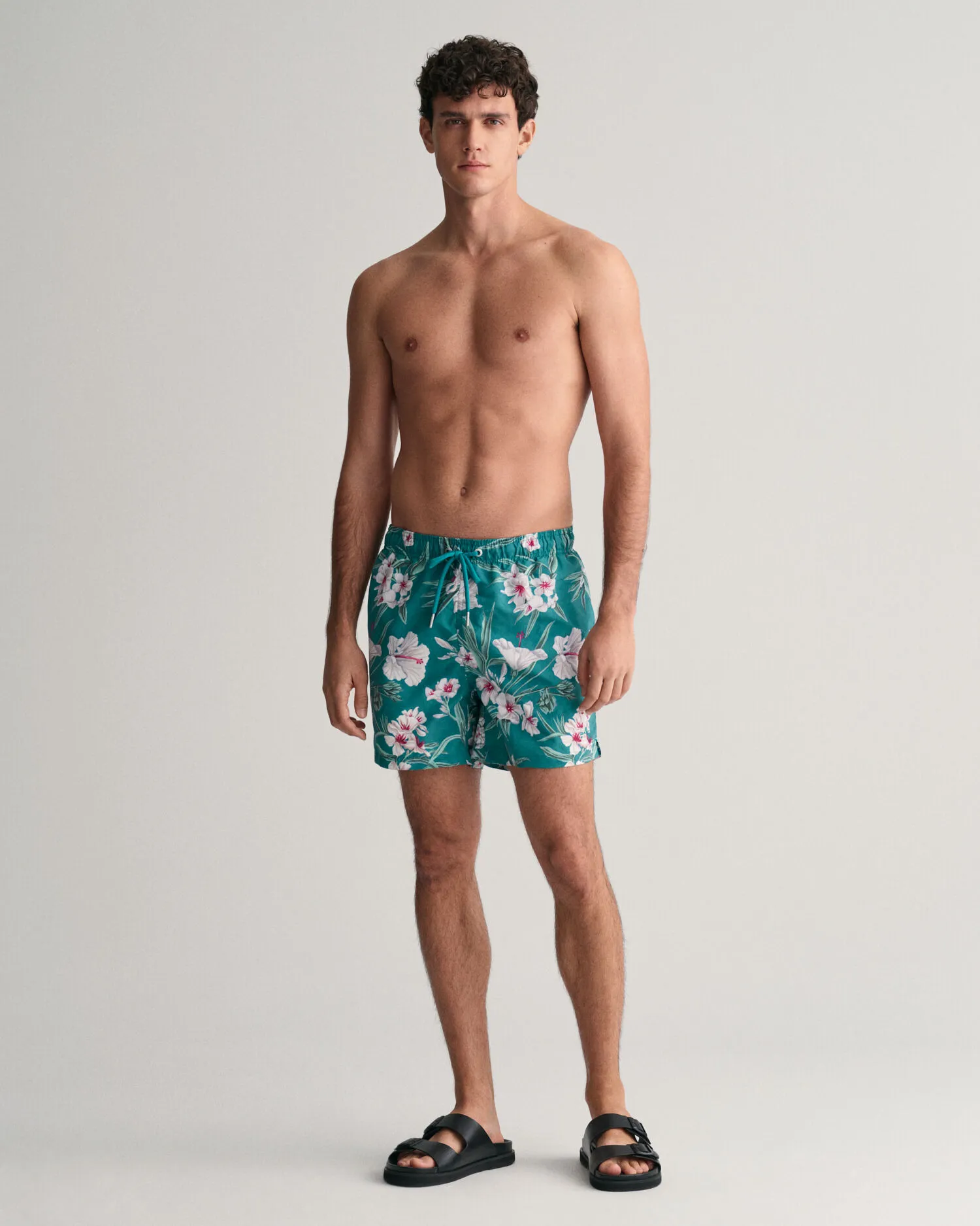 Bañador con estampado de adelfas