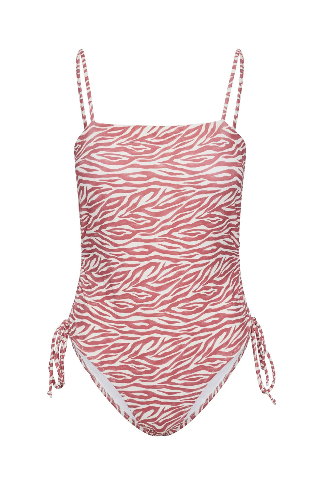Bañador estampado con tirantes