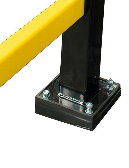 Barandilla de seguridad Hybrid, con elemento flexible de poliuretano, A 1100 mm, H 1040 mm