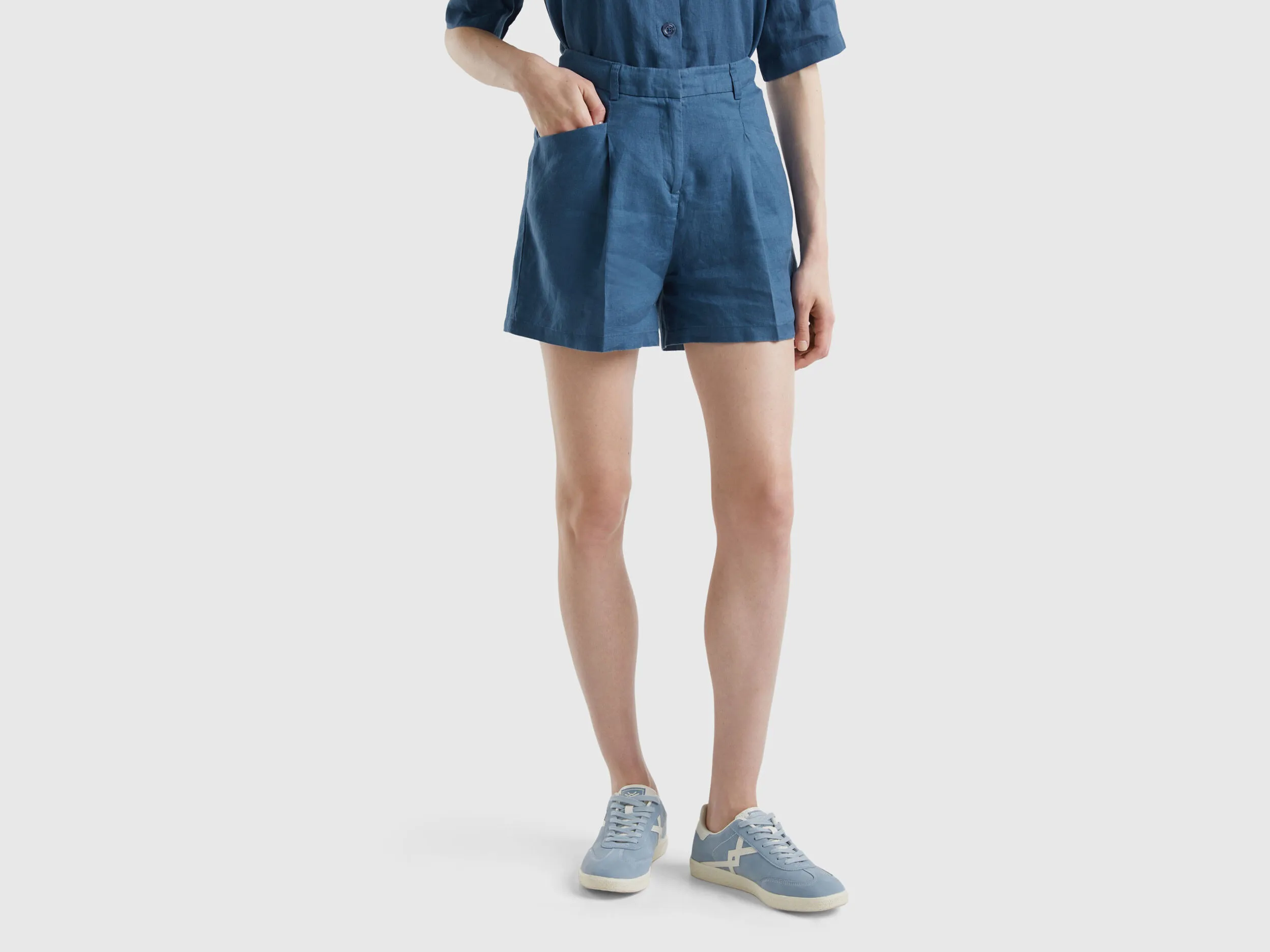 Bermudas de lino puro