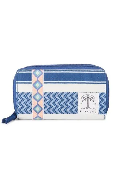 Billetera Rip Curl poliéster Ref. LWUFWU BLUE Fiesta del sol Wallet azul estampado