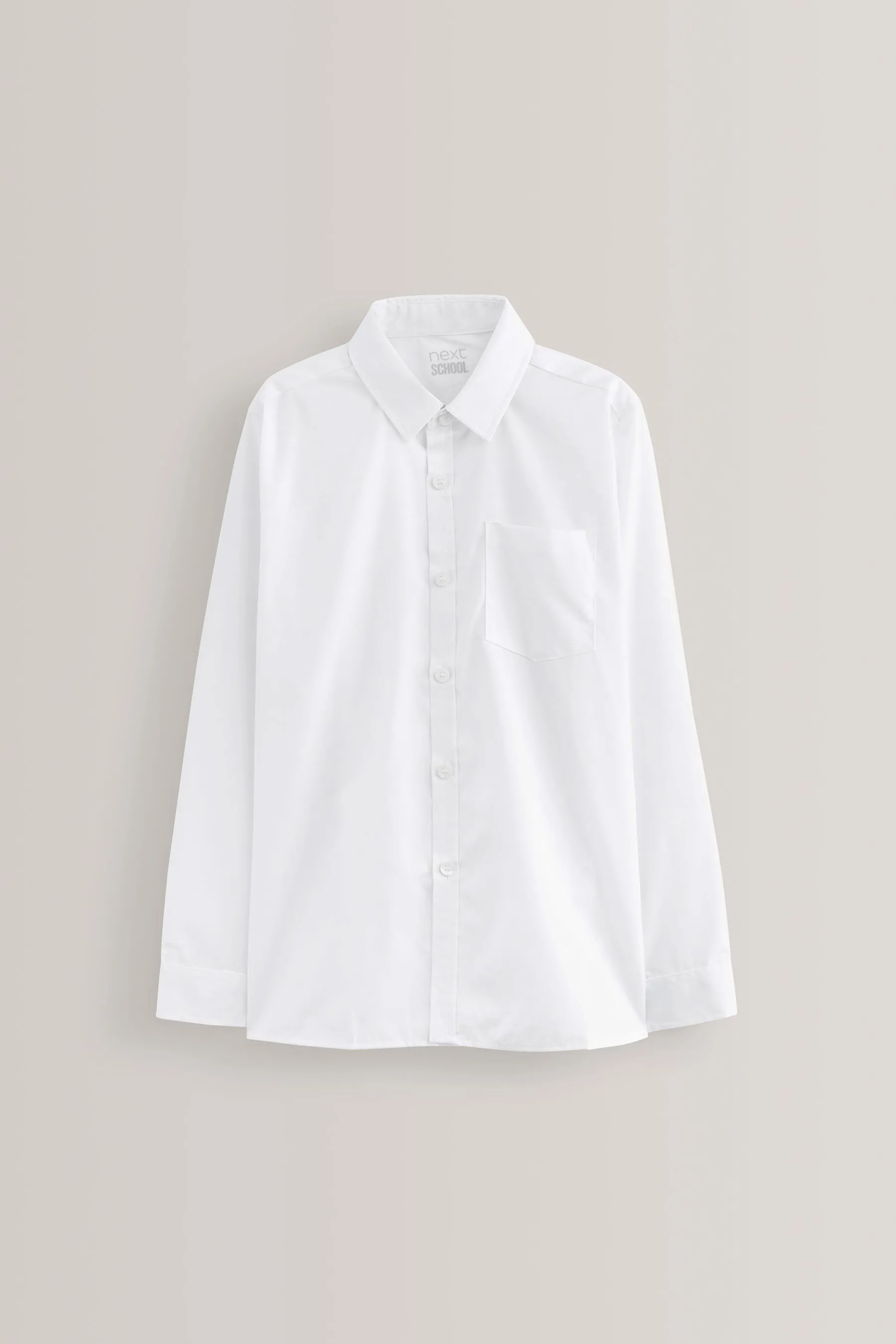 BLANCO  PACK DE 2 CAMISAS ESCOLARES FORMALES DE MANGA LARGA (317 AñOS)