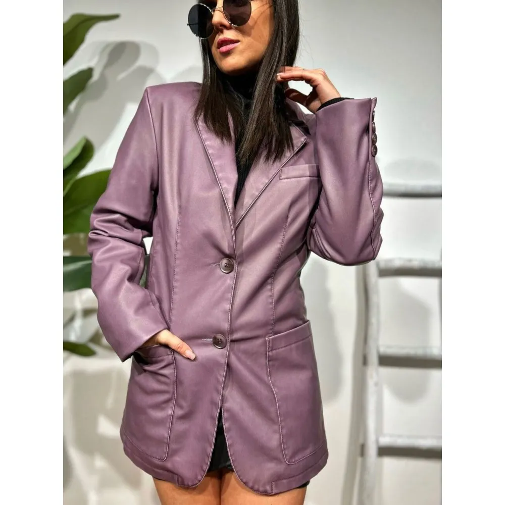Blazer Polipiel SOURWOOD Berenjena