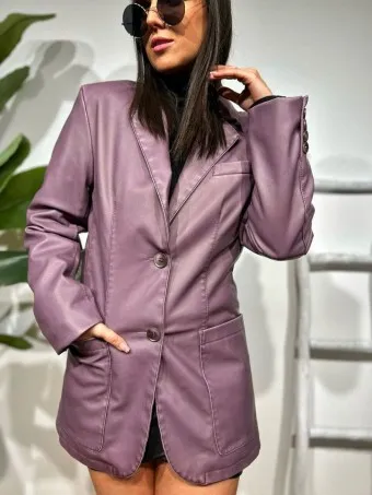 Blazer Polipiel SOURWOOD Berenjena