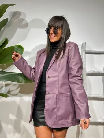 Blazer Polipiel SOURWOOD Berenjena
