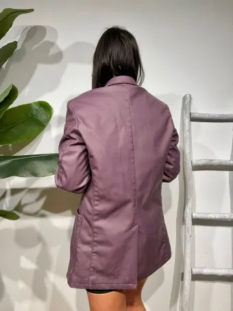 Blazer Polipiel SOURWOOD Berenjena