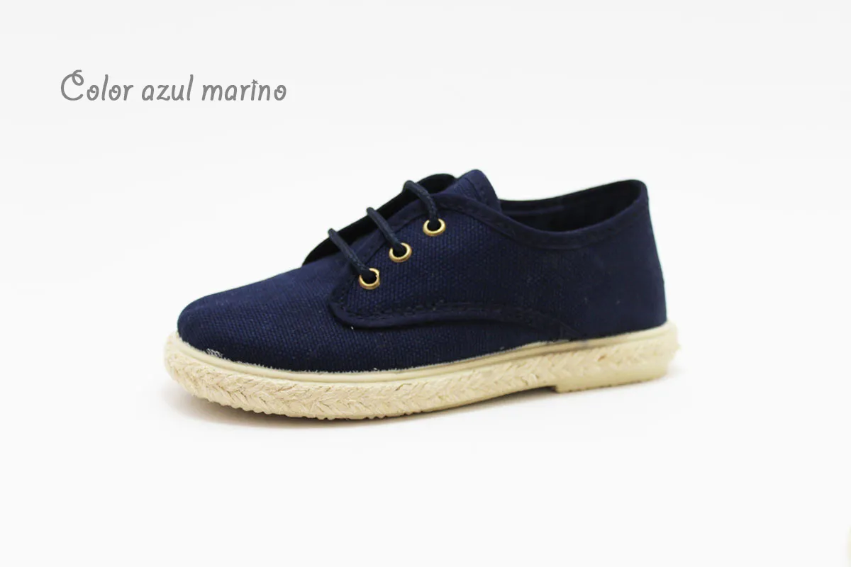 Blucher lona suela alpargata niño