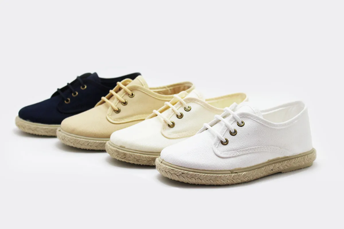 Blucher lona suela alpargata niño