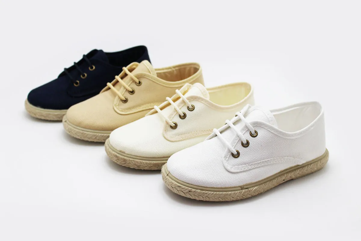 Blucher lona suela alpargata niño