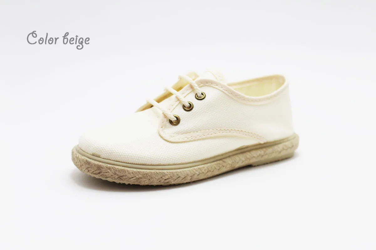 Blucher lona suela alpargata niño