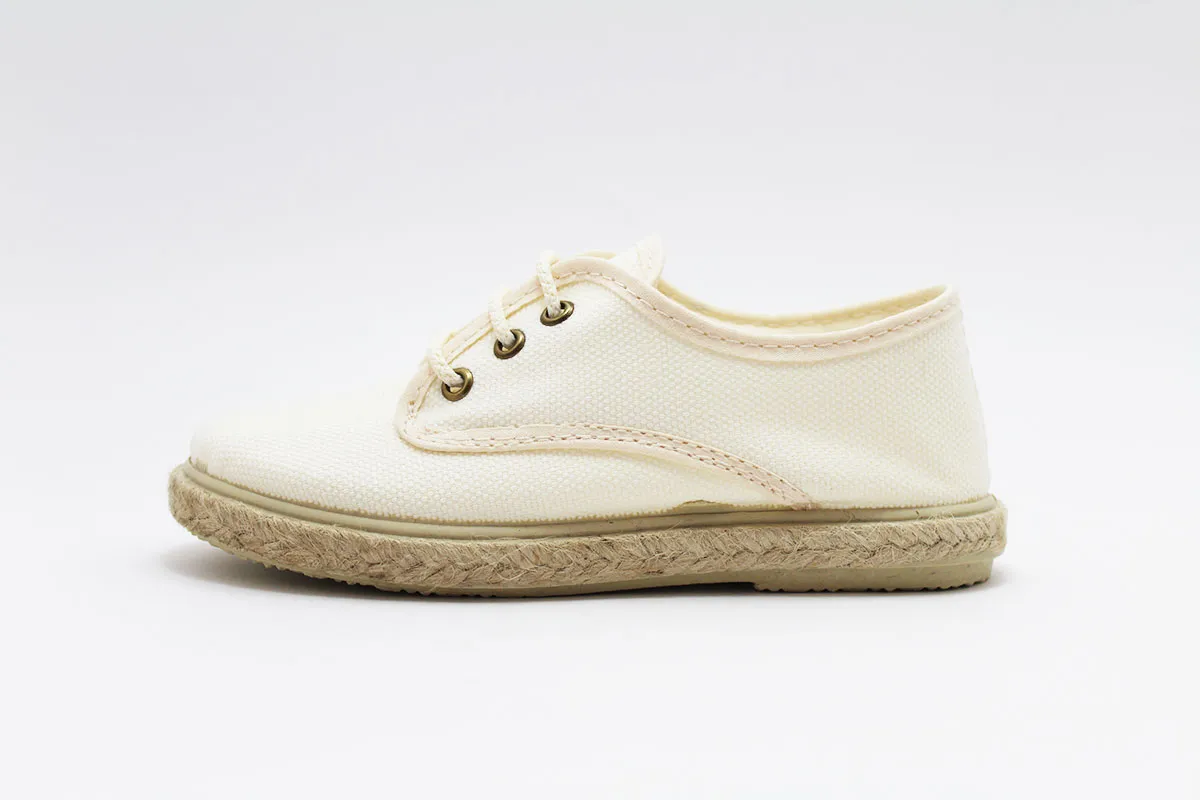 Blucher lona suela alpargata niño