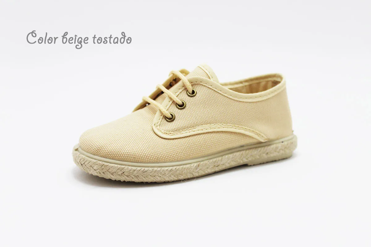 Blucher lona suela alpargata niño