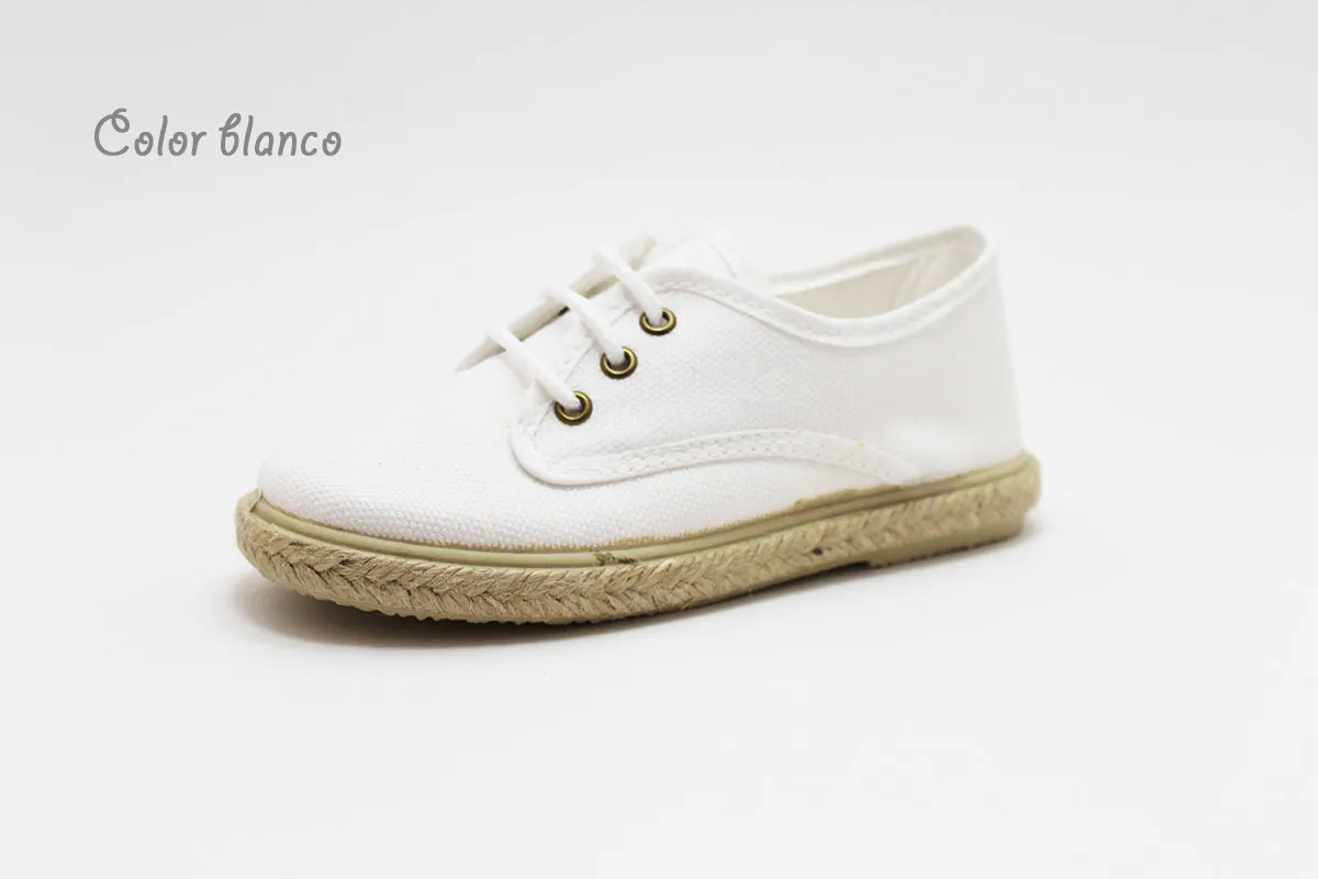 Blucher lona suela alpargata niño