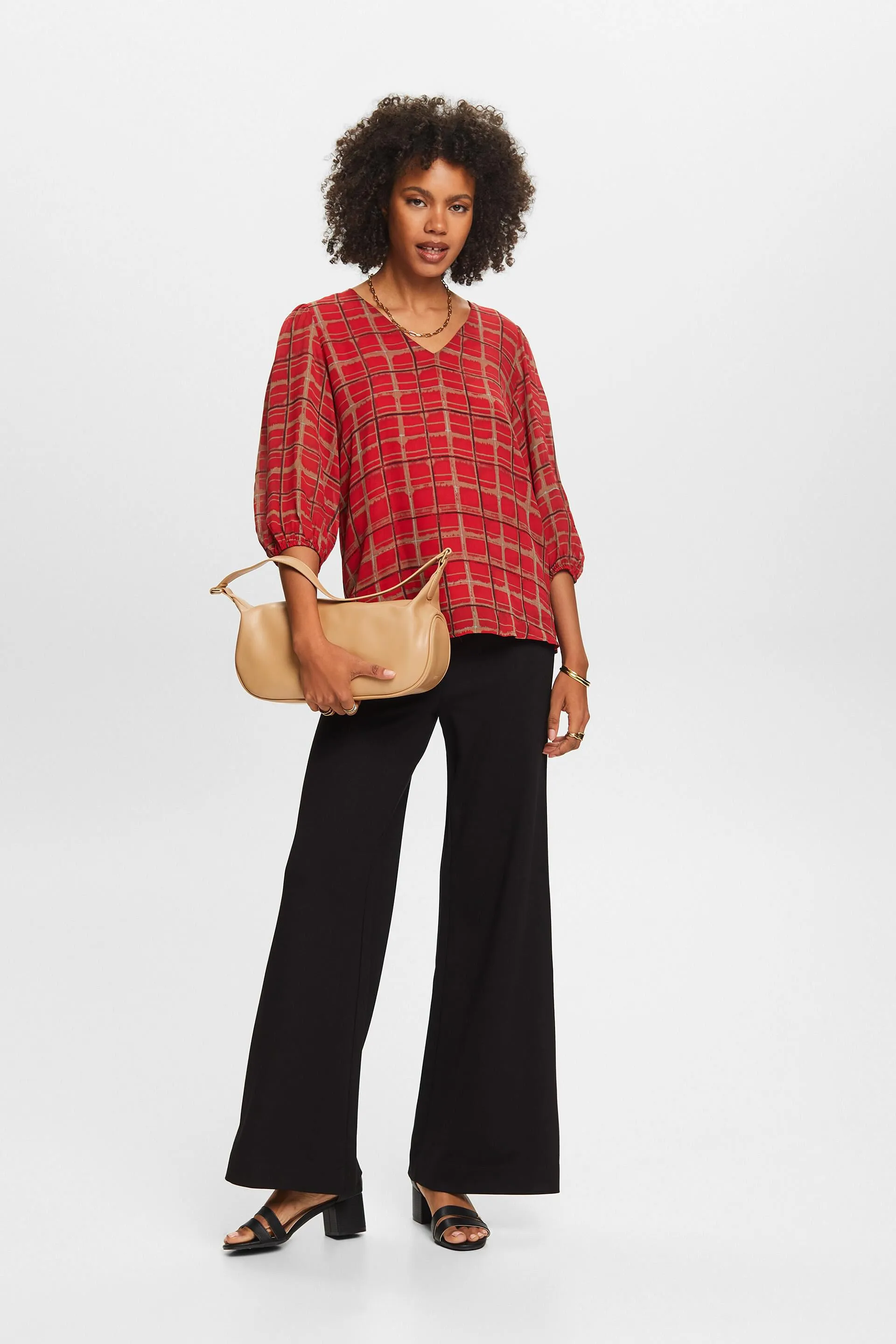 Blusa con estampado, LENZING™ ECOVERO™