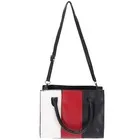 Bolso de mano de mujer Casual Bag Messenger Bag Hit color cuero bolso escuela1494