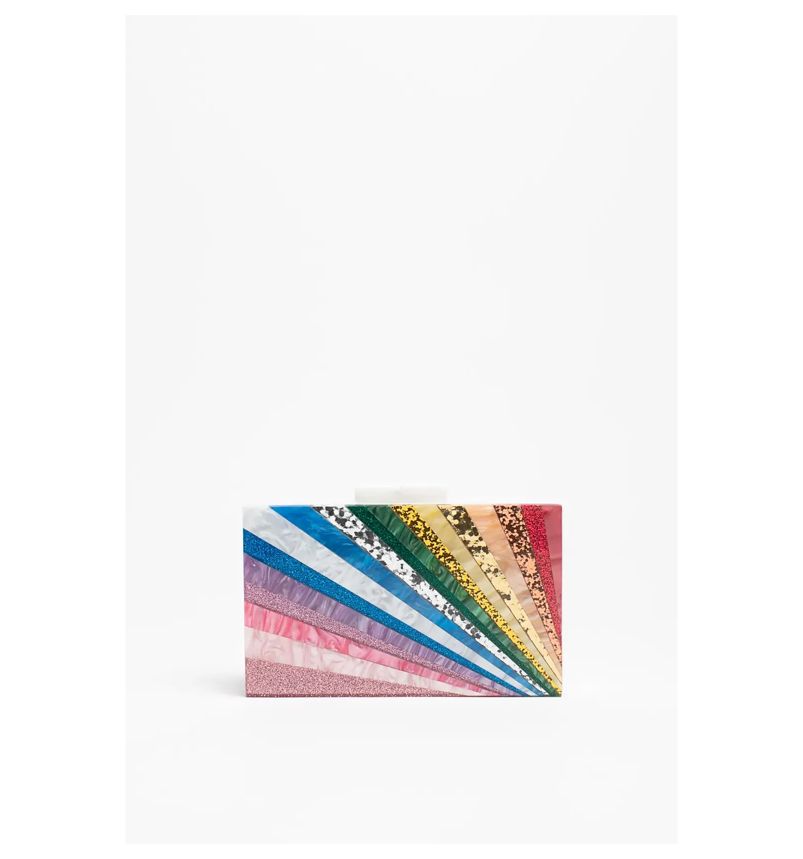 BOLSO DE MANO NOI  MULTICOLOR BLANCO