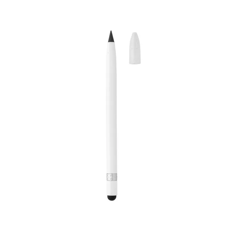 Bolígrafo sin tinta de aluminio con goma