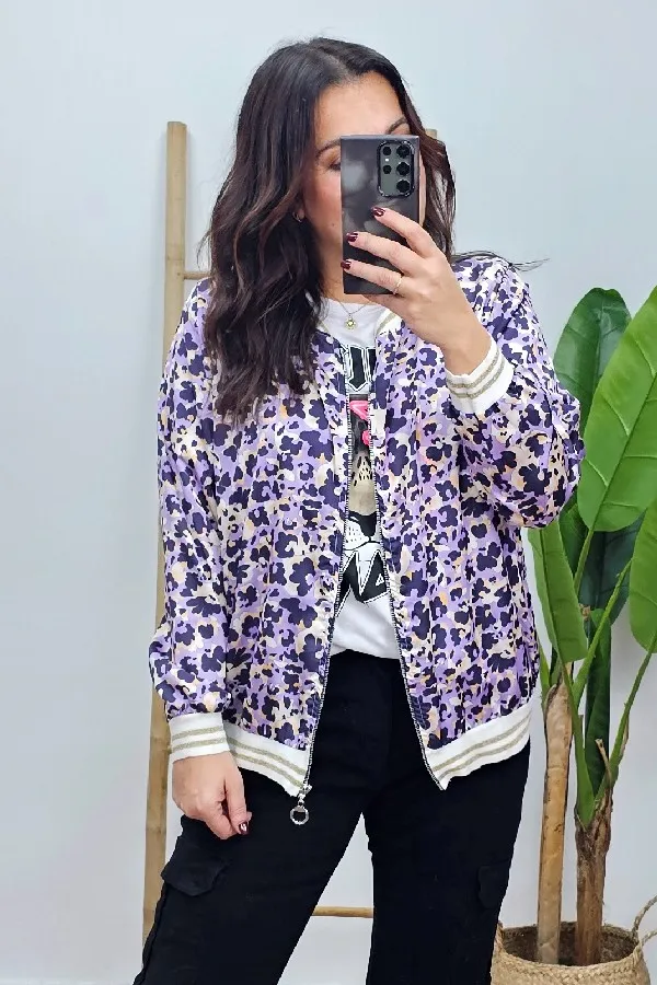 Bomber Spring Lila