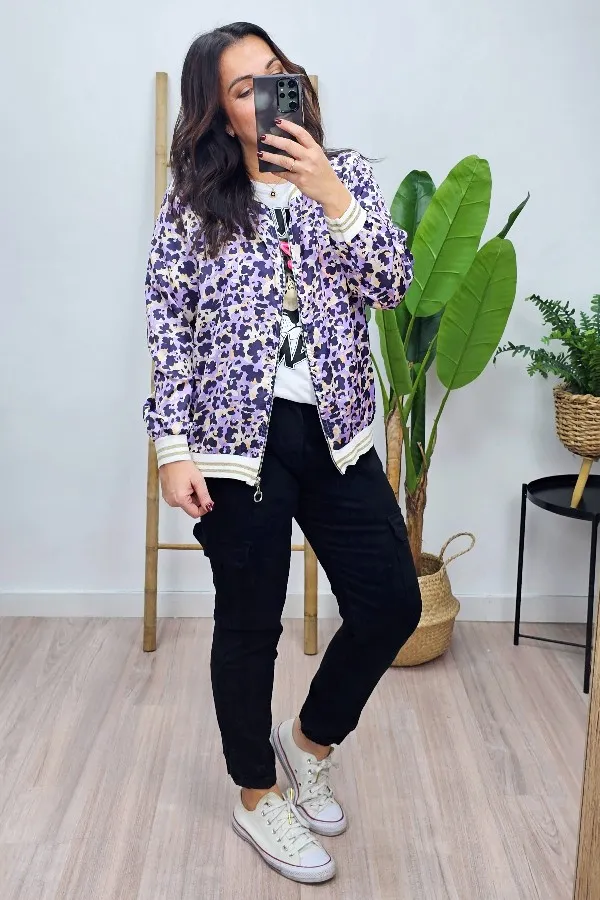 Bomber Spring Lila