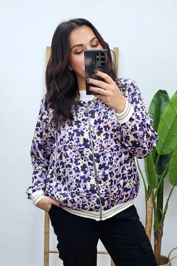 Bomber Spring Lila