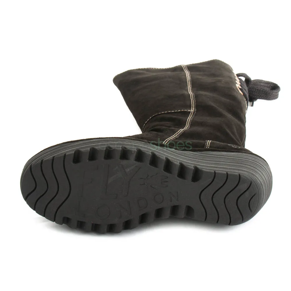 Botas FLY LONDON Yellow Yust Suede Black P500327006