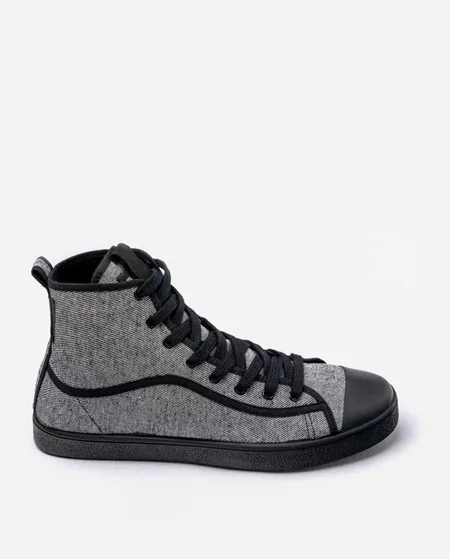Botas Negras Veganas Para Mujer Y Hombre LEONARDO LARGE NEGRO