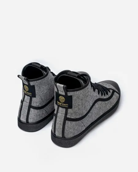 Botas Negras Veganas Para Mujer Y Hombre LEONARDO LARGE NEGRO