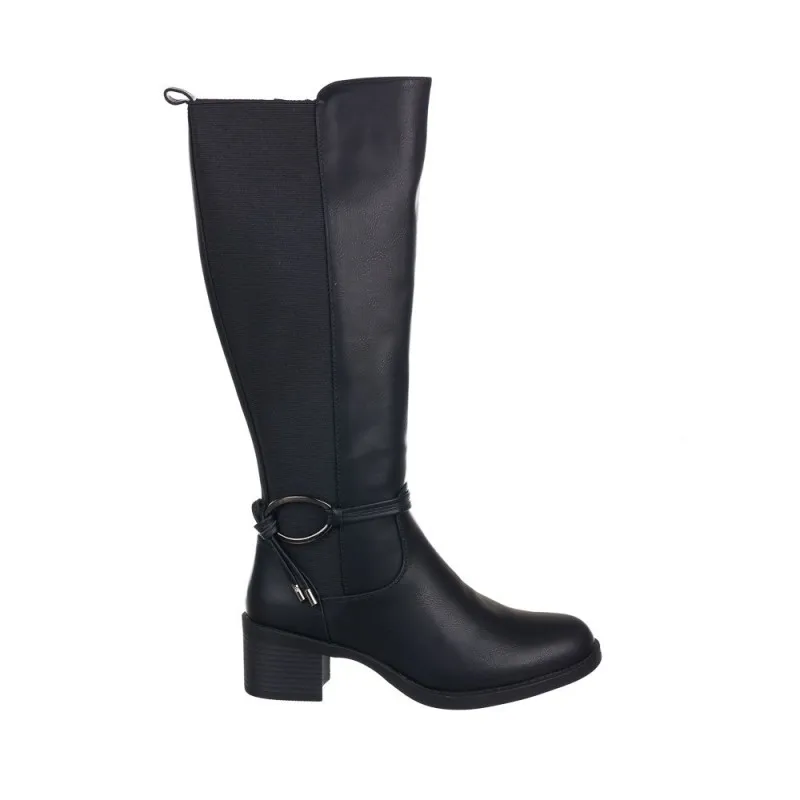Botas Planas Zapp 25579 Mujer Negro
