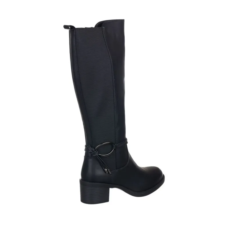 Botas Planas Zapp 25579 Mujer Negro