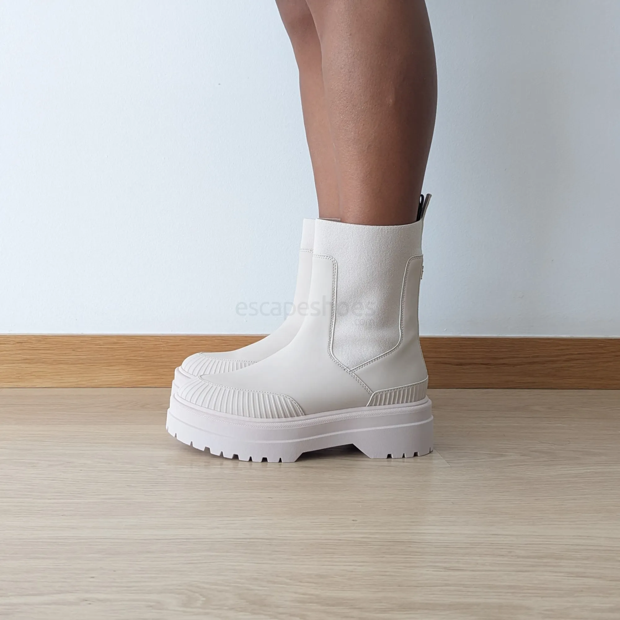 Botas TOMMY HILFIGER Feminine Rubberized Thermo Cashmere Creme