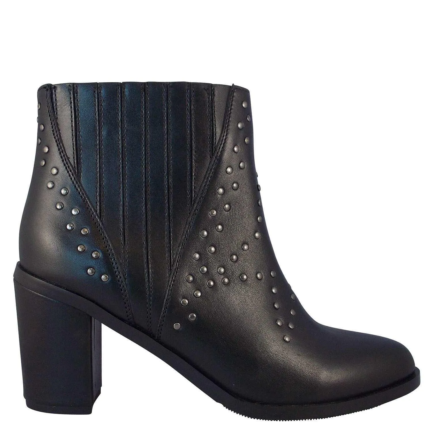Botin Mujer Con Tachas Cuero 4fb7019
