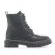 Botines LEVIS KIDS negras de cordones con suela de goma y cremallera lateral