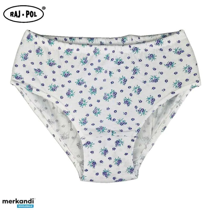 BRAGAS DE ALGODÓN ESTÁNDAR MUJER  MEZCLA DE MODELOS CON ESTAMPADO FLORAL