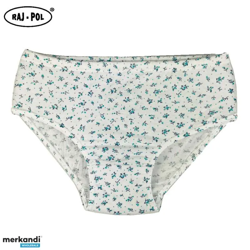 BRAGAS DE ALGODÓN ESTÁNDAR MUJER  MEZCLA DE MODELOS CON ESTAMPADO FLORAL
